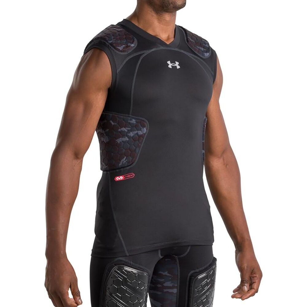 Under Armour Gameday Pro 5-Pad Football Compression Shirt Men's Sz XXL New